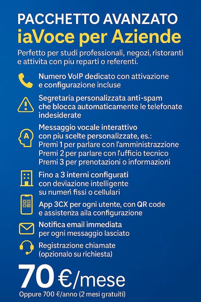 Pacchetto Vanzato € 70