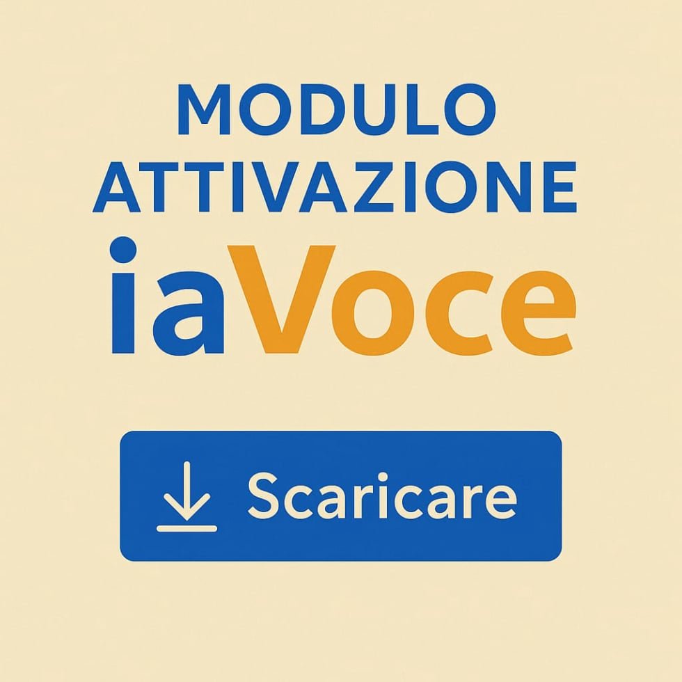 Modulo attivazione pdf iaVoce
