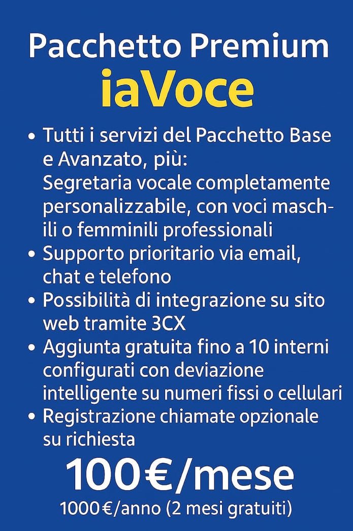 Pacchetto Premium €100